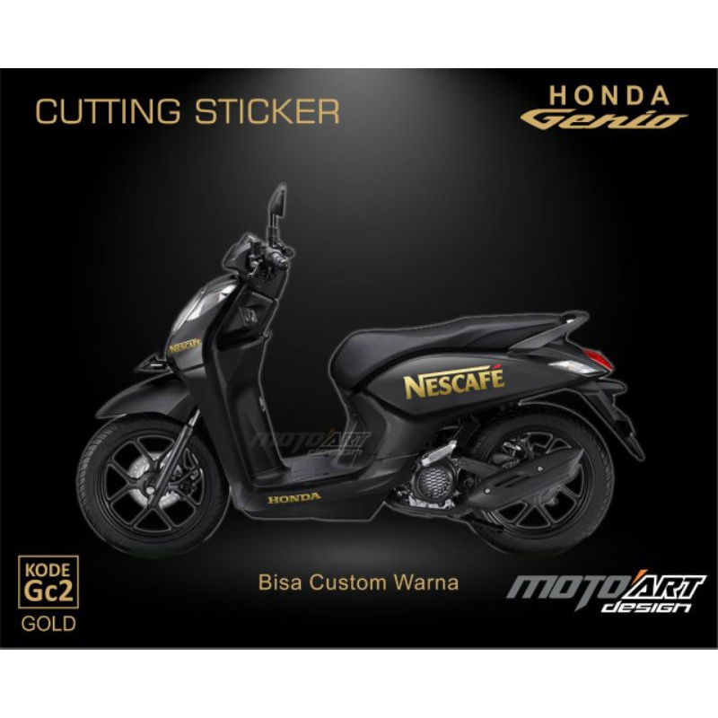 CUTTING STICKER HONDA GENIO MOTIF NESCAFE