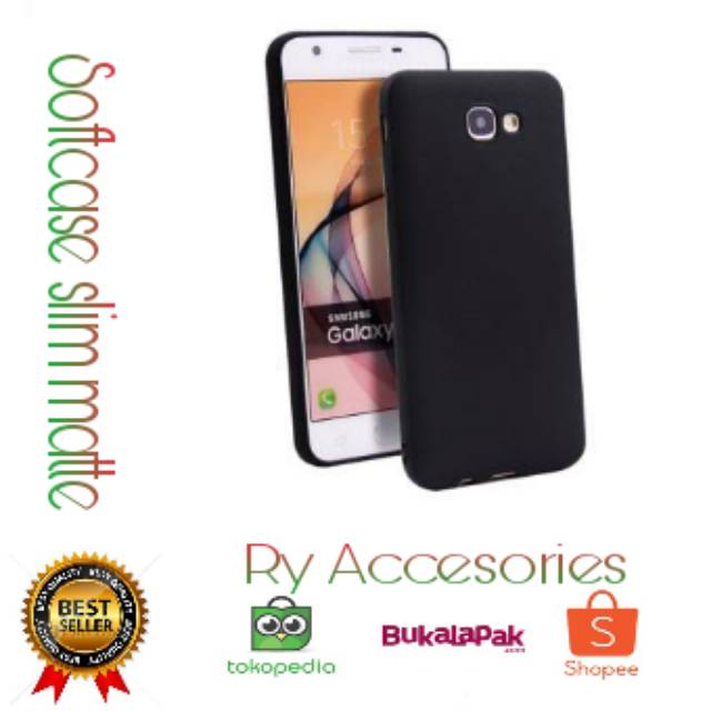 Softcase slim matte samsung J7 Max / Silikon black matte samsung J7 Max