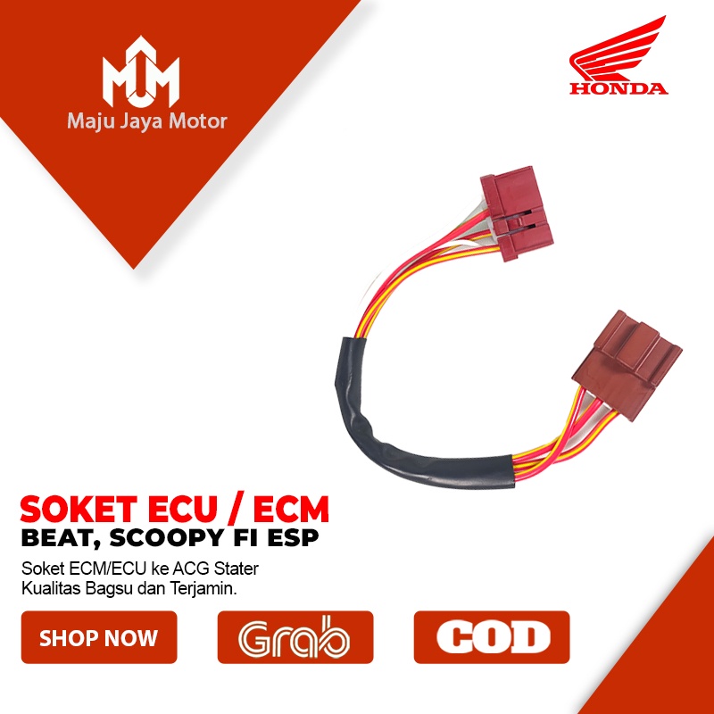 Kabel Socket Soket Ecm Ecu Acg Kiprok Beat Pop Street Scoopy Genio Vario 110 Fi Esp