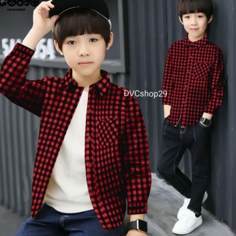 ϟ Mumpung Lagi Ada] DVC/ Hem Kids ZLATAN/ kemeja anak laki laki/ kemeja kotak/ baju anak/ atasan ana