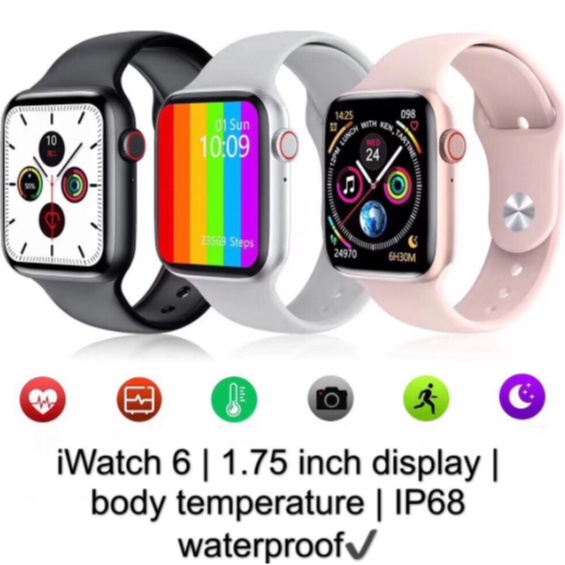 [TOYOU SHOP HF01] SMARTWATCH SERIES 6 44m | JAM TANGAN PINTAR HIGHEST QUALITY (OEM 1:1)  | WATERPROOF IP67