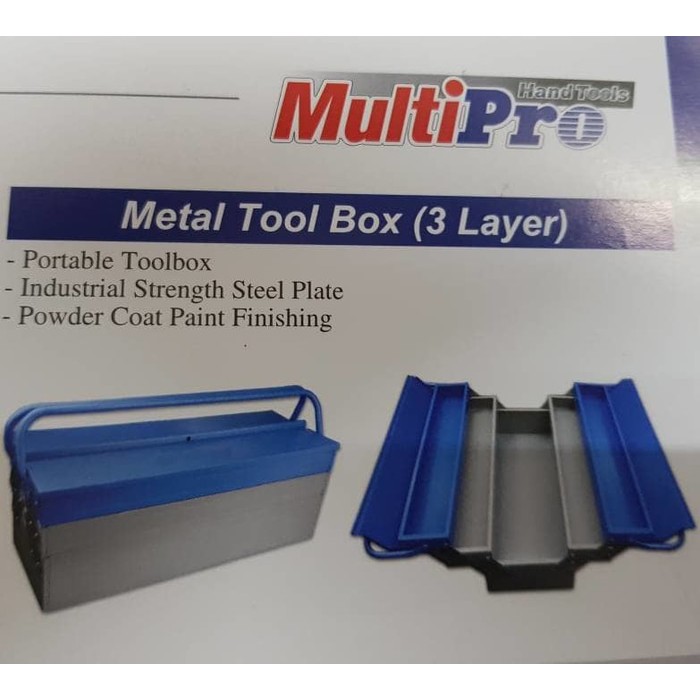 ORIGINAL - tool box kaleng multipro 3 susun