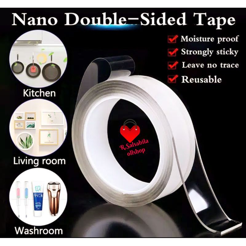 

Nano Magic DoubleTape/DoubleTape Bening Tahan air/DoubleTape magic Isolasi
