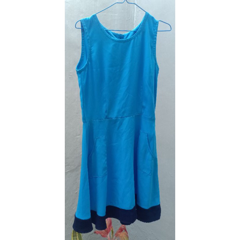 Dress Korea Biru
