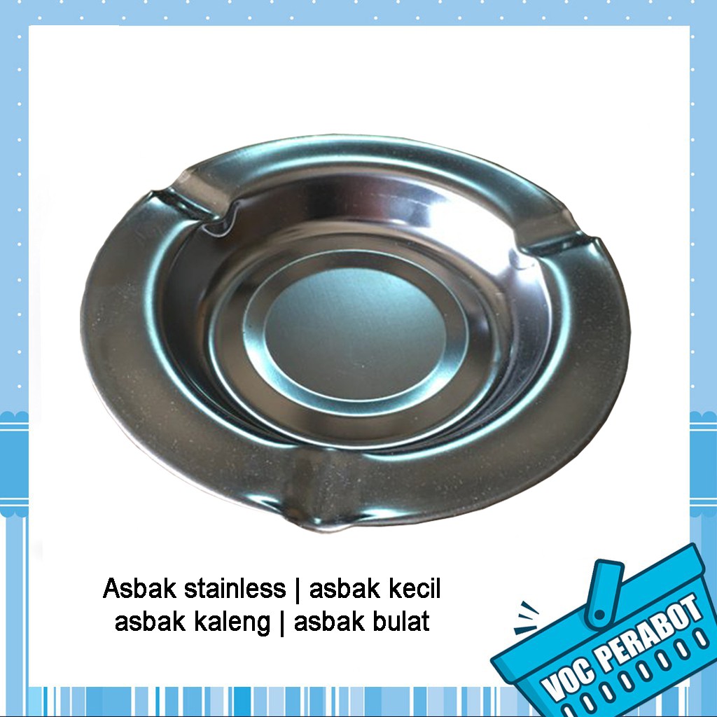 Asbak stainless | asbak murah |asbak kaleng | asbak bulat - PERABOT