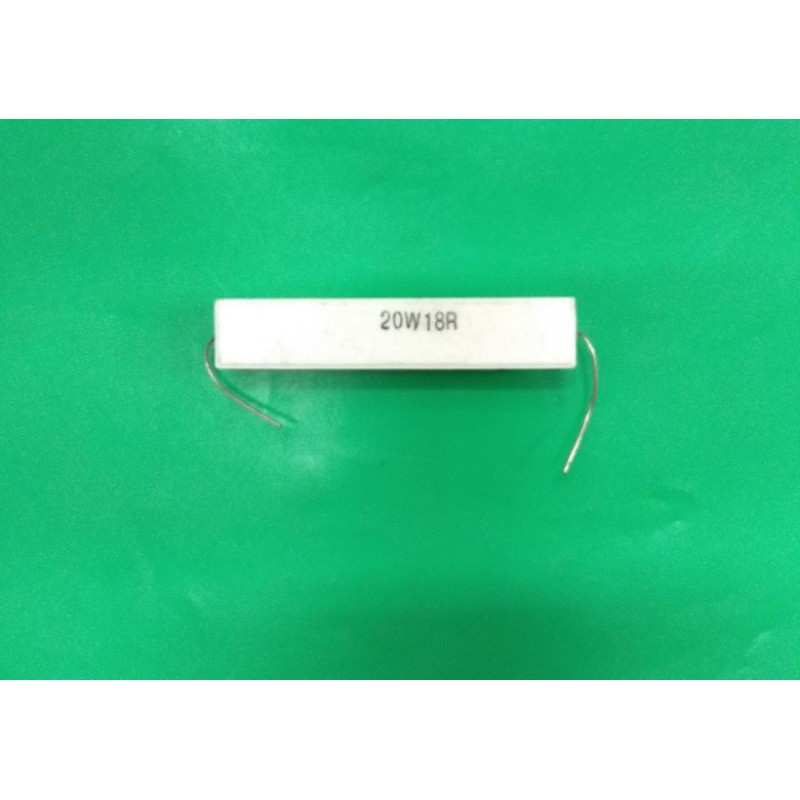 Resistor 20W 18R Putih / Kapur / 20 watt 18R / TAIWAN