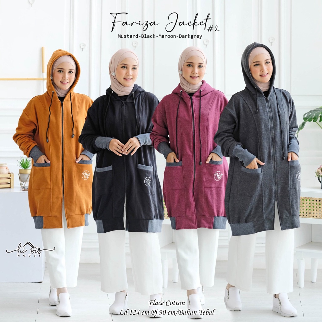 FARIZA #2 JAKET WANITA ORI BY HI SIS HOUSE || HIJACKET