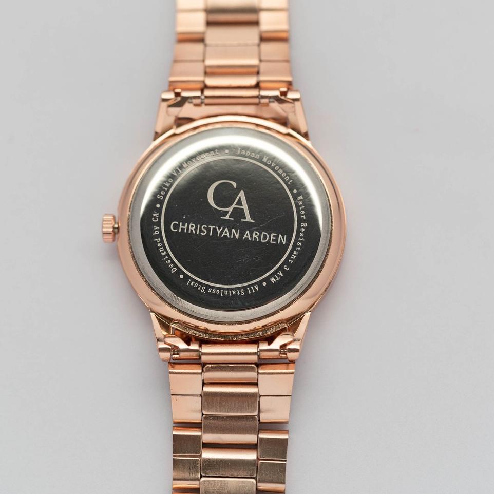 LANGSUNG ATC.. Jam Tangan Christyan Arden Grand CA Magnificent Icon Golden Rose Black Dial