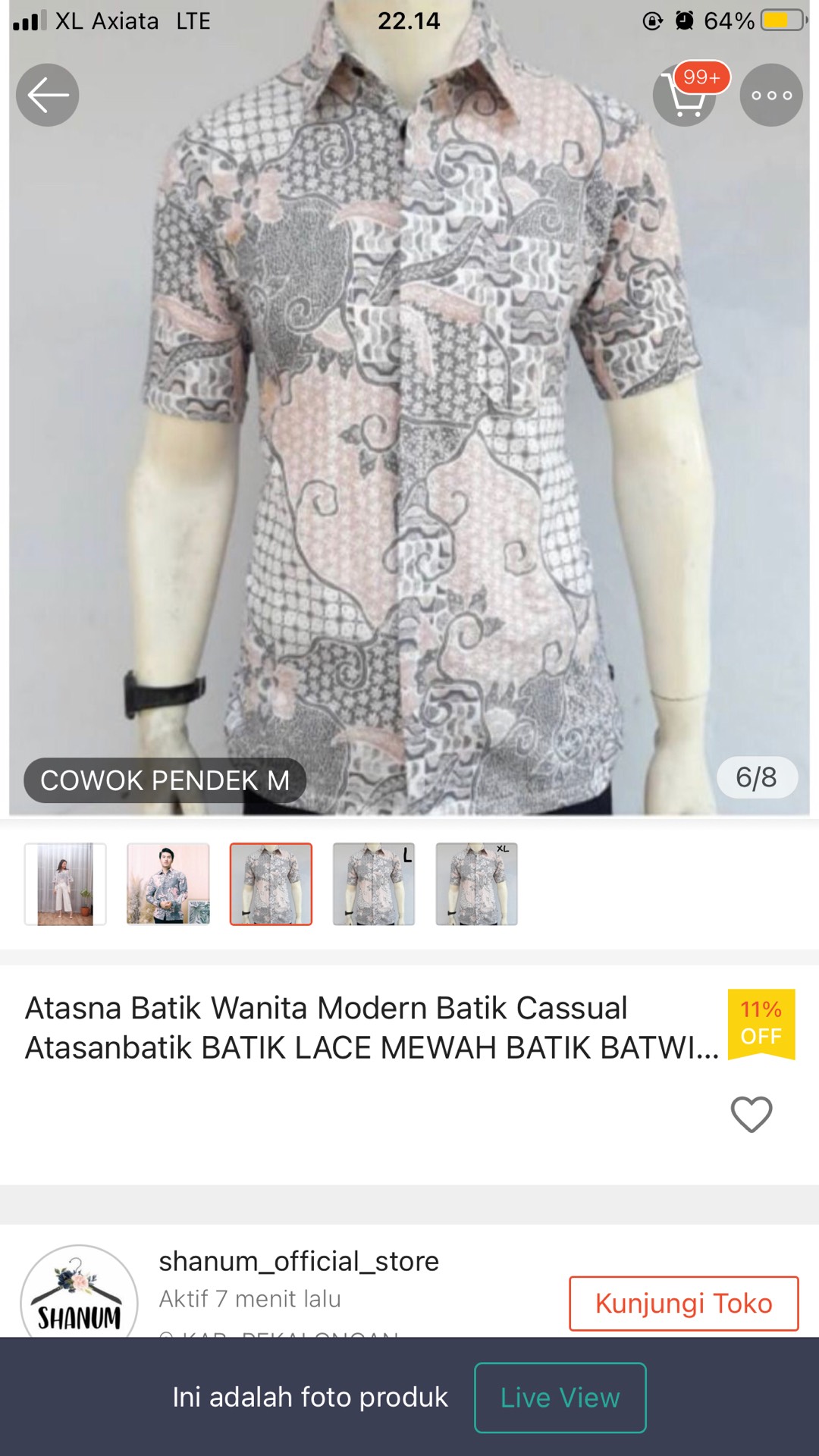 Atasna Batik Wanita Modern Batik Cassual Atasanbatik Batik Lace Mewah Batik Batwing Couple(sekarjgd