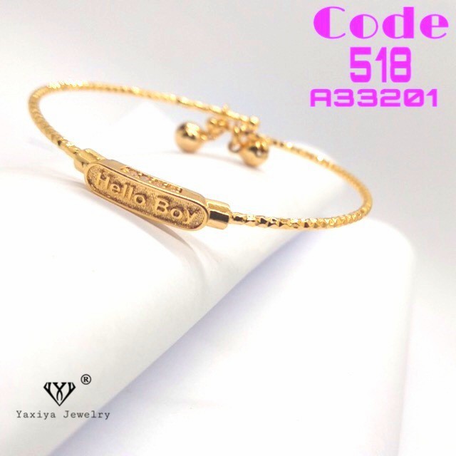 

Gelang Anak Lapis Emas Perhiasan Imitasi Gold Yaxiya Jewelry 518