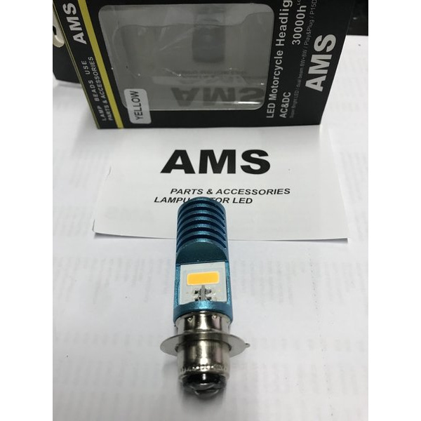 Lampu Depan Ams M2A H6 2Led Ac Kuning