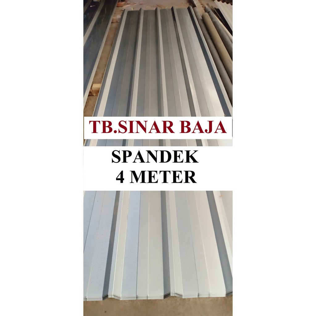 Atap Spandek 4 Meter X 0 30 Mm Sni Atap Baja Ringan Spandeck Shopee Indonesia