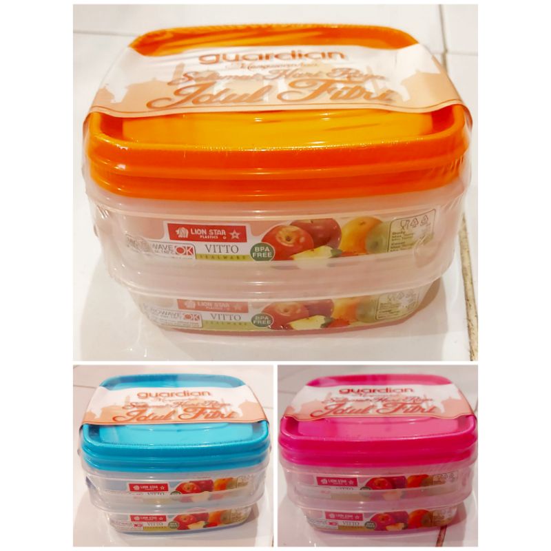 GUARDIAN TEMPAT MAKAN ORANGE PINK BIRU