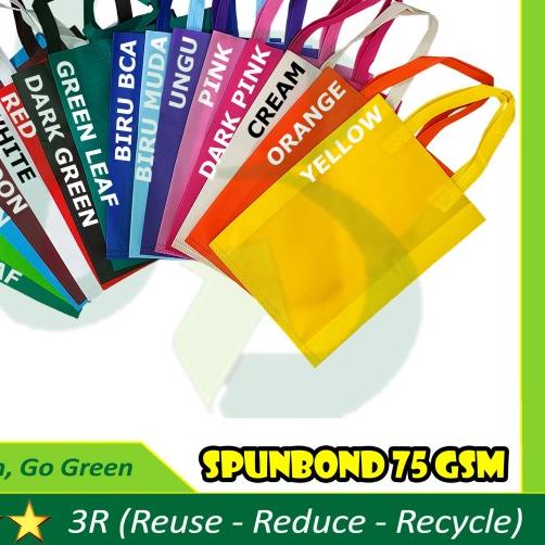 

26x27cm Tas Spunbond Box Kue / Nasi kotak bukan karuds dus paper bag - Merah