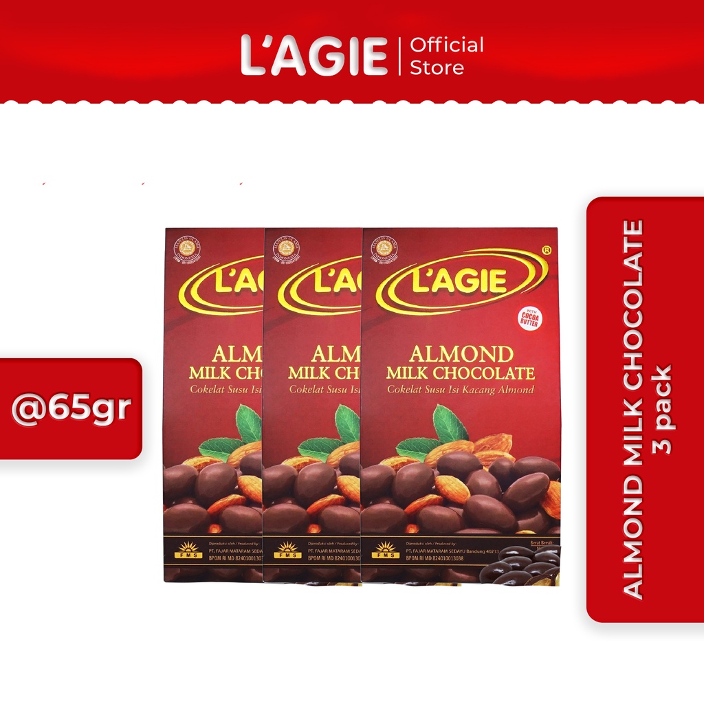 

Lagie Coklat Almond Milk 3pcs @65gr