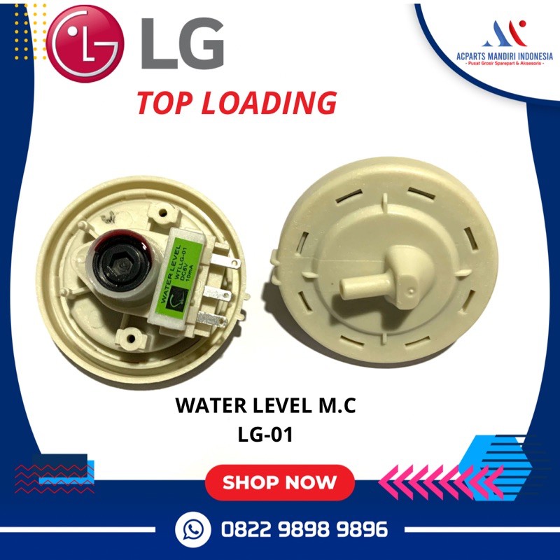 LG, water level  sensor mesin cuci Top Loading