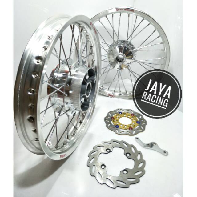 Velg TK japan ring 17 Lebar 185 160 Ninja R - Ninja RR sepaket plus cakram dan stel velg siap pakai