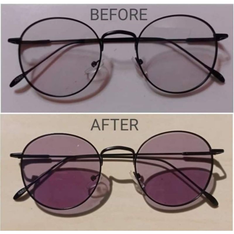 KACAMATA PHOTOCROMIC LENSA BERUBAH WARNA OTOMATIS FRAME OVAL RETRO TERBARU PRIA WANITA