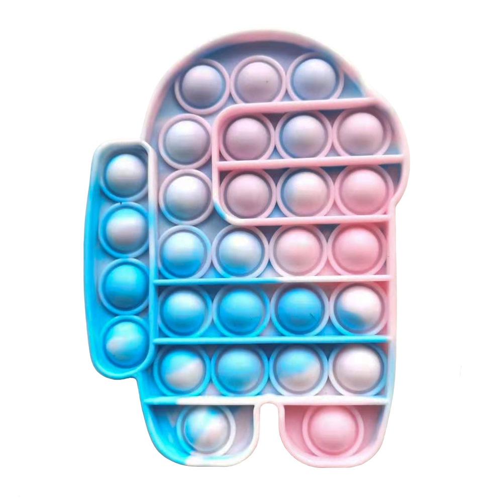 (50 model ready)POP IT CHEAP RAINBOW UNICORN/AMONG US fidget push Pop Its Fidget Toy Push-38