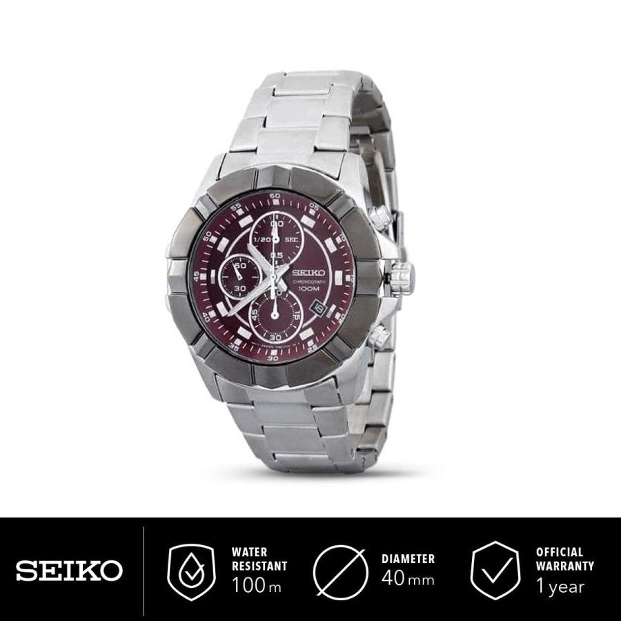 Seiko SNDE13 Jam Tangan Kronograf Pria