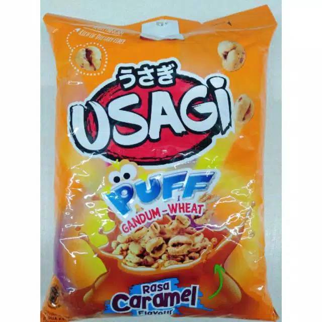 

Dua kelinci usagi puff gandum 60 gram caramel