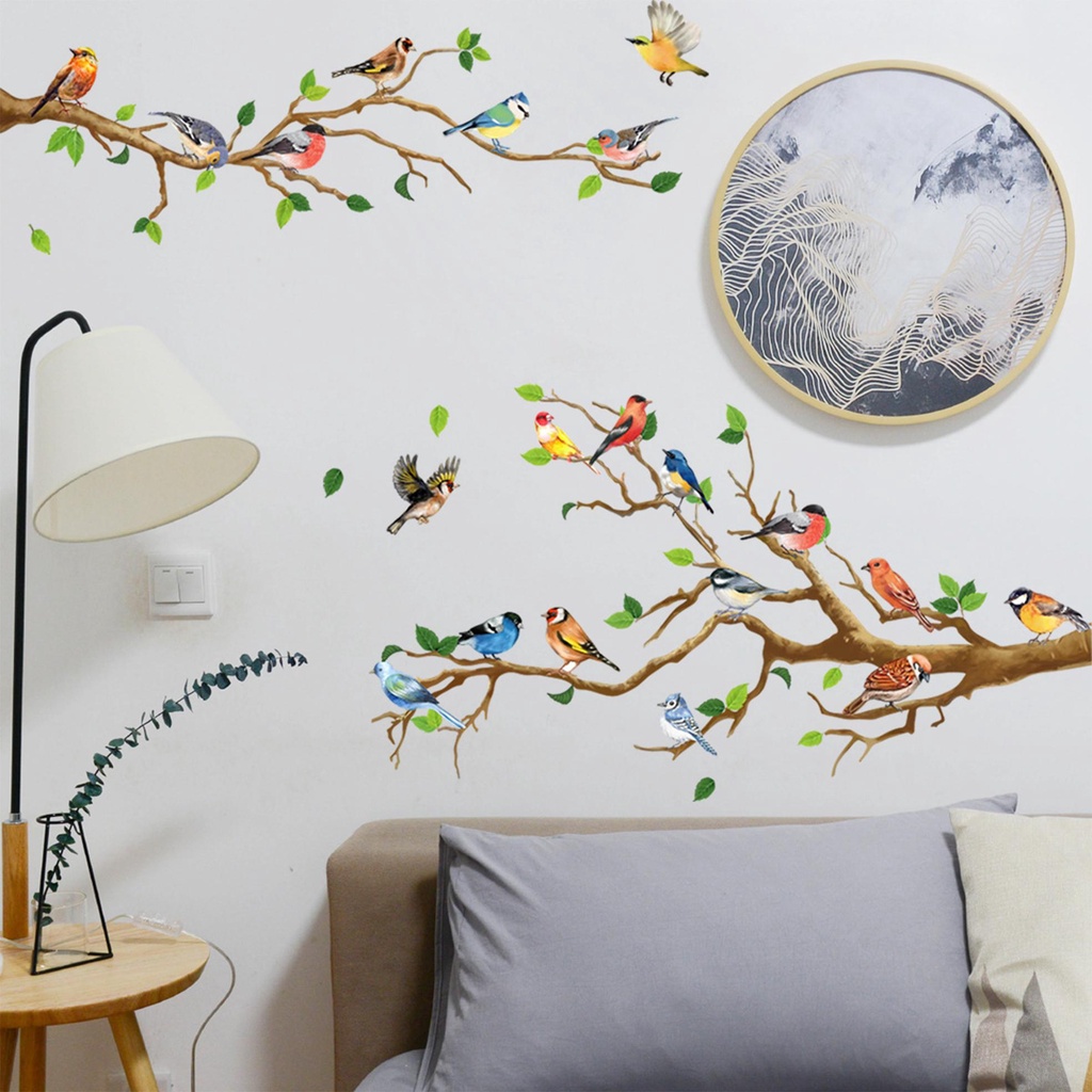 Hiasan Burung Nanas Hummingbirds Decor Decal Terbang DIY Ruang Kantor