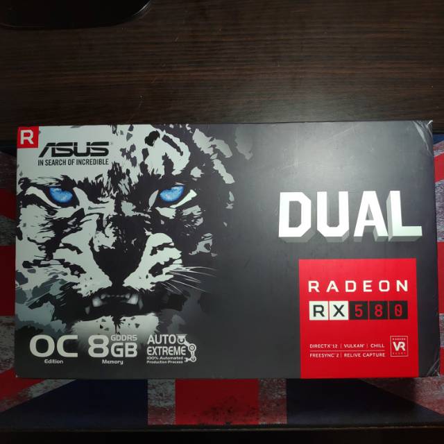 VGA Asus RX 580 8gb Garansi Panjang bekas Gaming