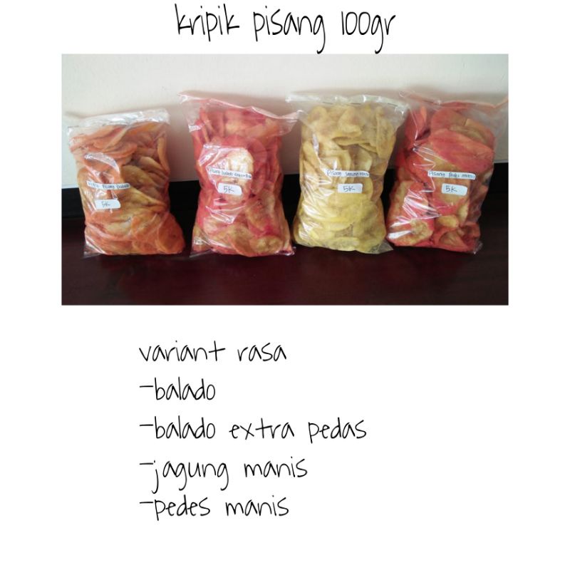 

kripik pisang rasa jajanan klethikan