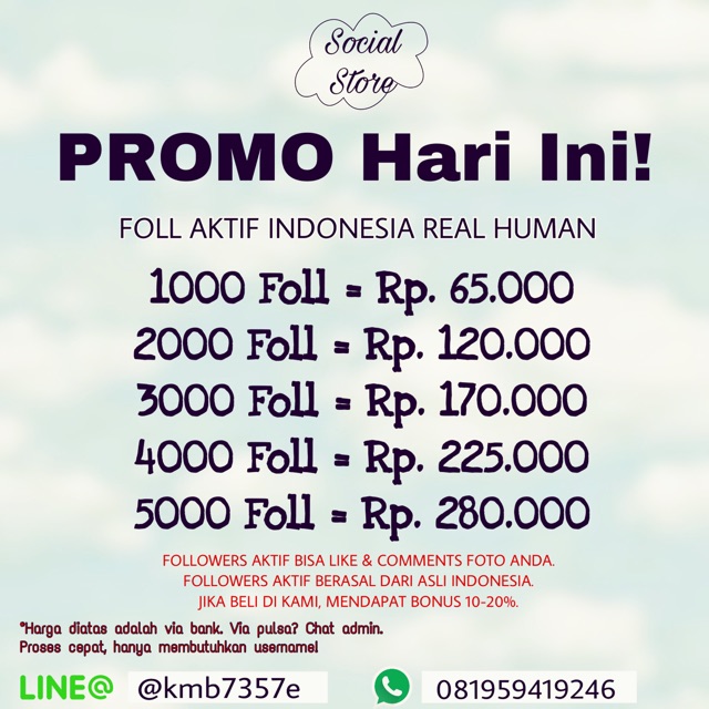  - followers instagram indonesia aktif