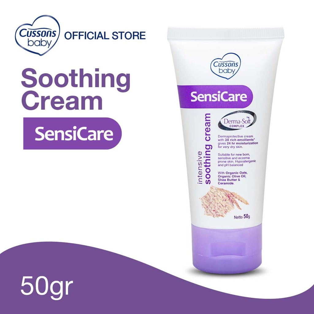 Cussons Baby Sensicare Intensive Soothing Cream - Krim Pelembab 50gr