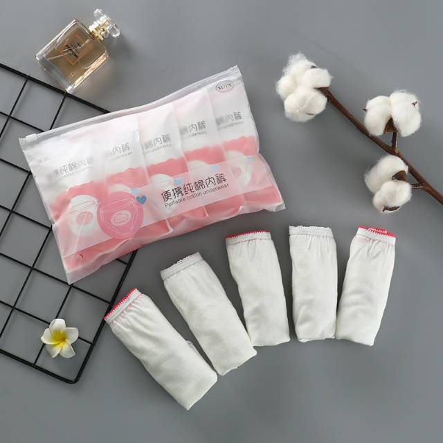 Celana Dalam Hamil  Katun 100% Portable Sekali Pakai 1 set 5pcs