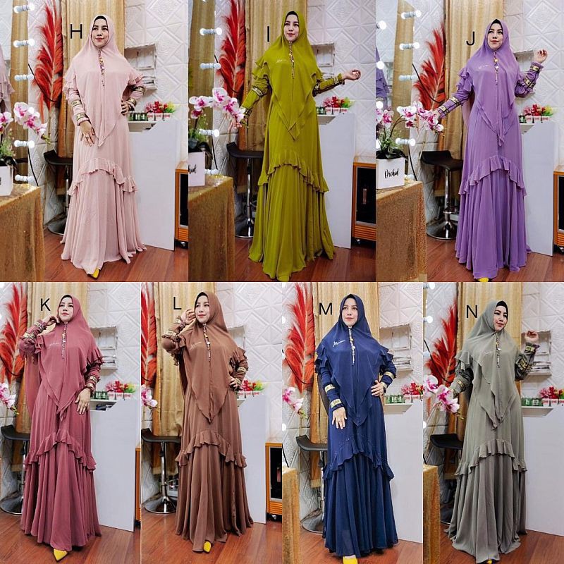 Set / setelan Zolaqu Original / Belgin set syar'i Ny Yodizein / Belgin syari By Yodizein