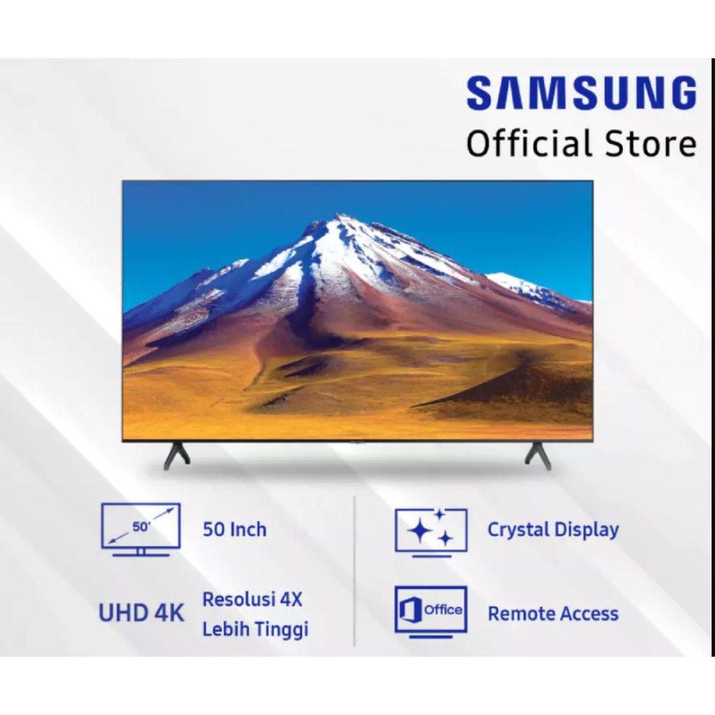 SAMSUNG Crystal UHD 4K Smart TV 50 Inch - UA50TU6900KXXD (2020) - RESMI