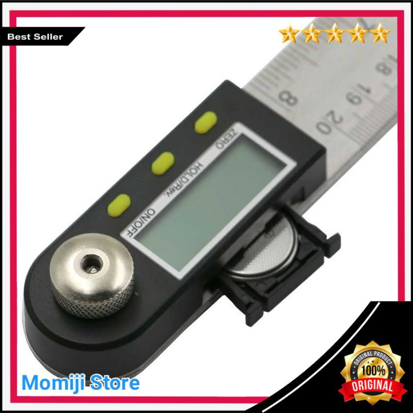

Sale Penggaris Digital Inclinometer Goniometer Angle 200mm Momiji