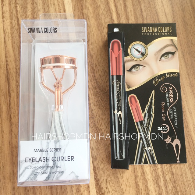 PAKET EYELASH CURLER & EYELINER SIVANNA COLOURS BEST SELLER MADE IN THAILAND