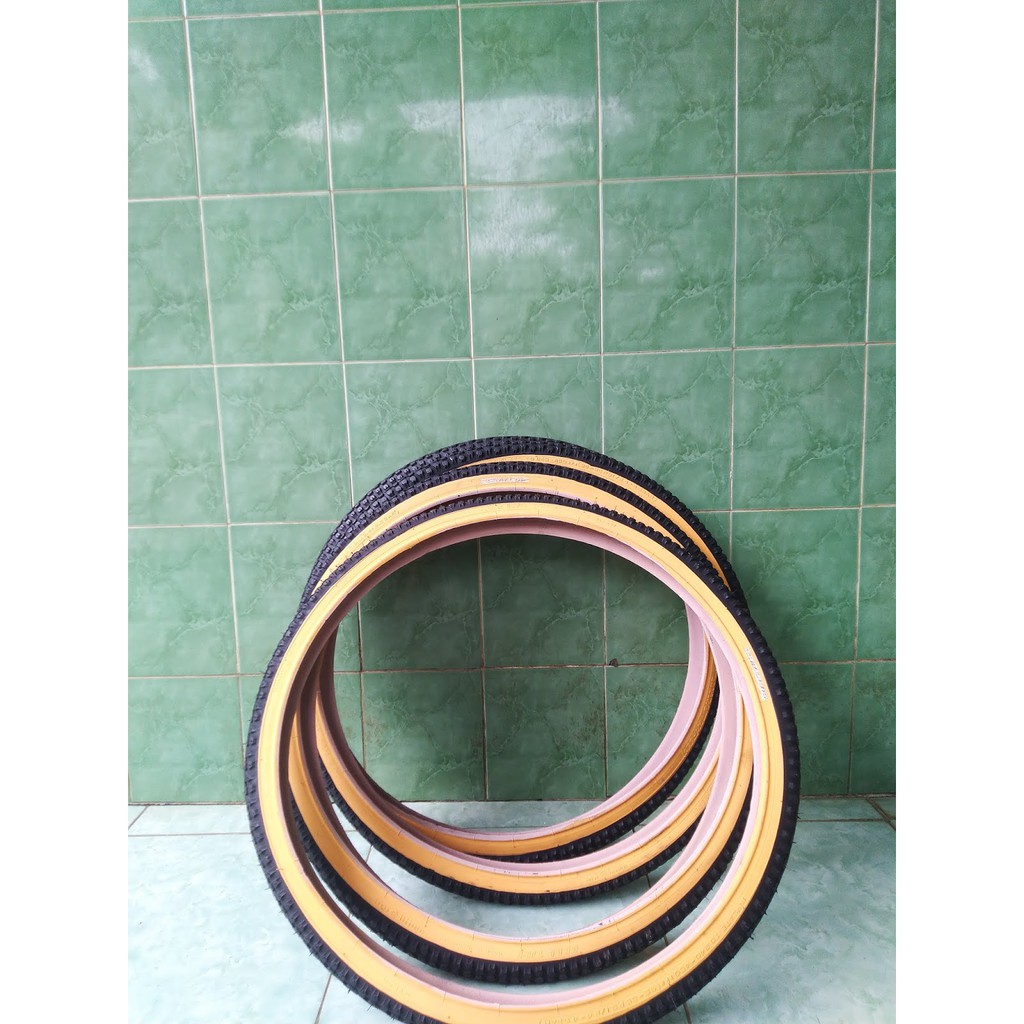 Ban Luar Sepeda Swallow U-26×1.75 Inch Hitam Kuning