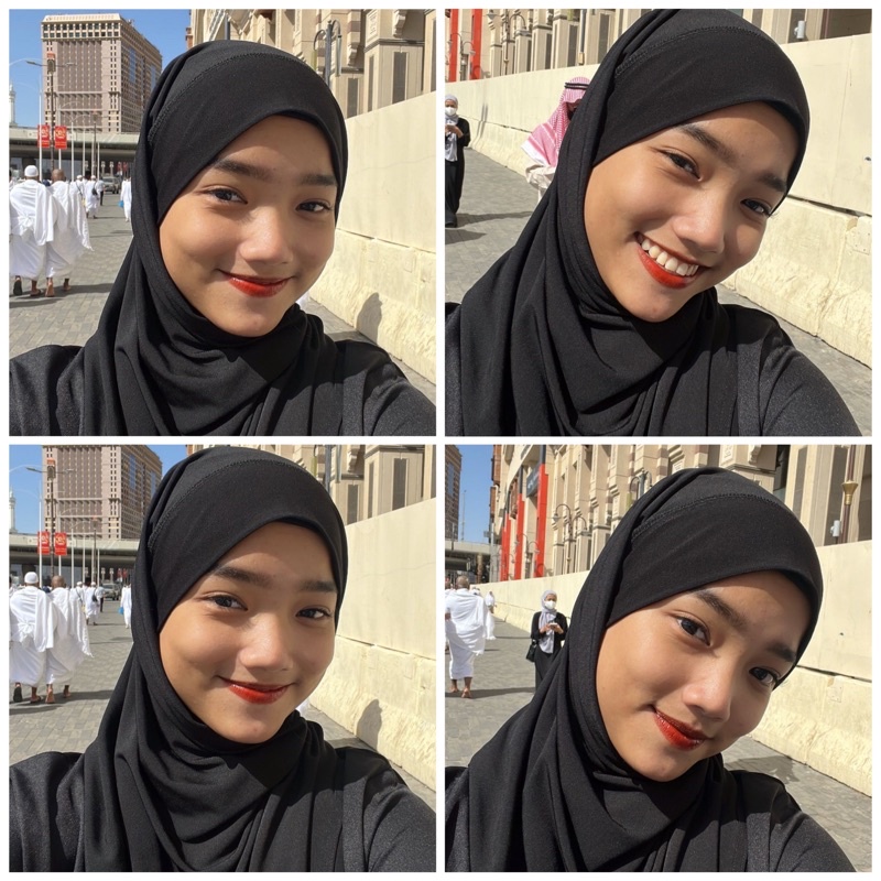 Koyu Hijab Pasmina instant Meli Premium