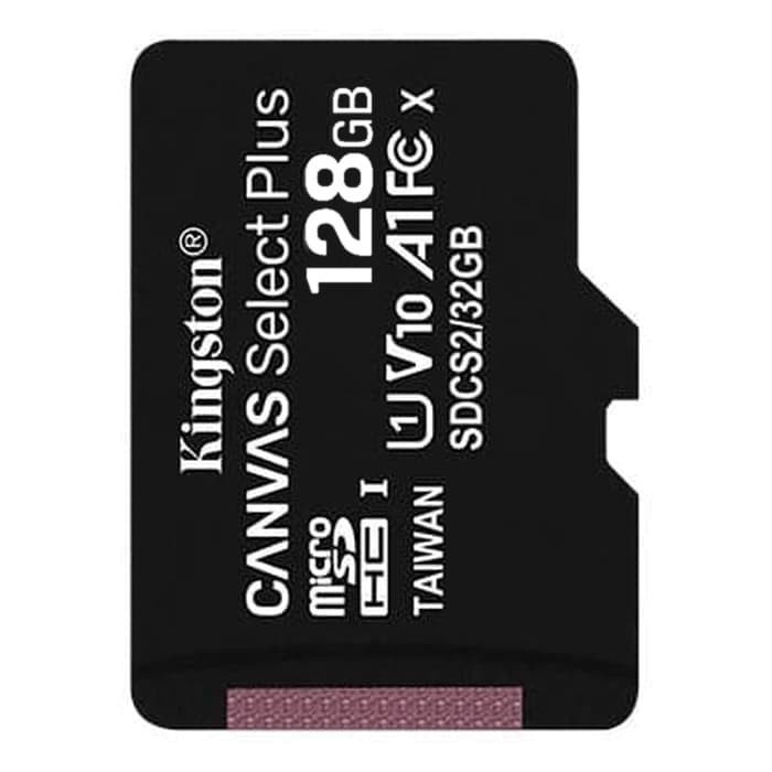 Kingston MicroSD Card Canvas Select Plus Class 10 MicroSDXC 128GB