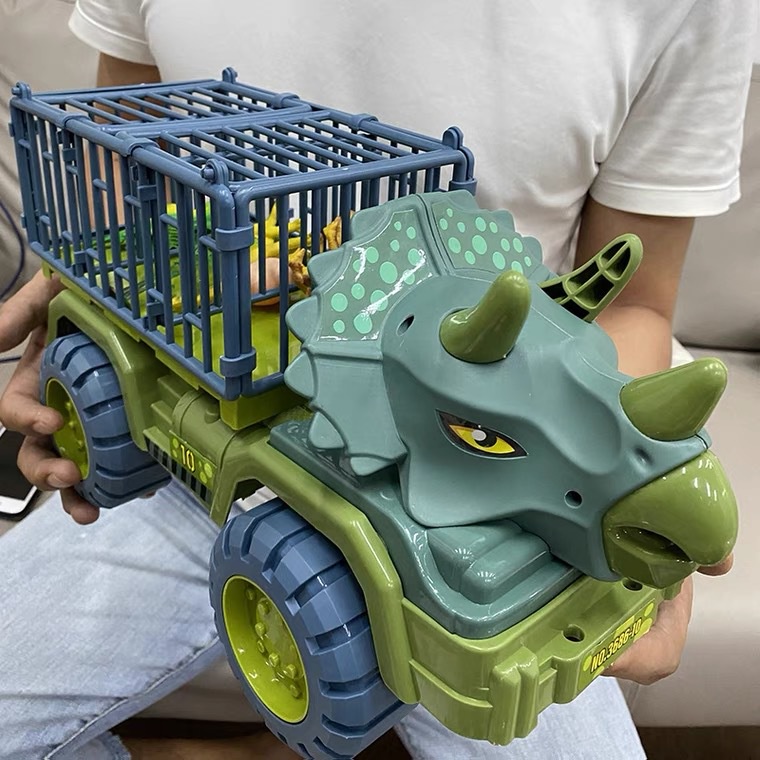 Dinosaur Truck Toy Car Transporter Carrier Set include Dinosaur Figures &amp; Egg Playset Toy Gift