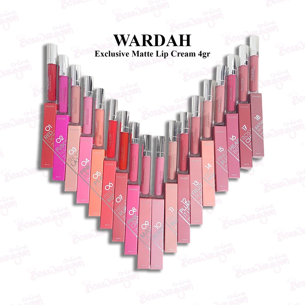 (BOSS) WARDAH Exclusive Matte Lip Cream 4gr