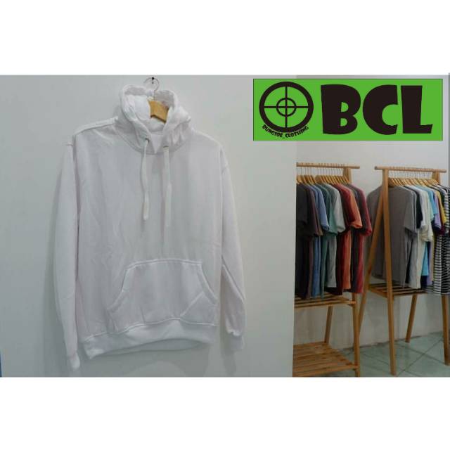 Hoodie polos putih