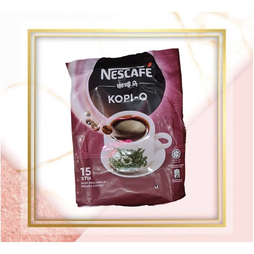 

Nescafe Malaysia Kopi O Kopi Pracampur / Premix Coffee 2in1