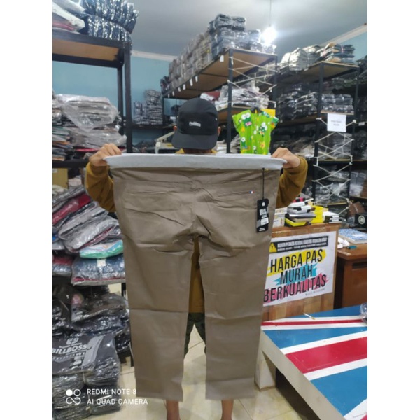 CELANA CHINO Kolor RIP PANJANG ORIGINAL DEWASA PINGGANG KARET JUMBO BIG SIZE 28-45 Celana Jumbo Kolor