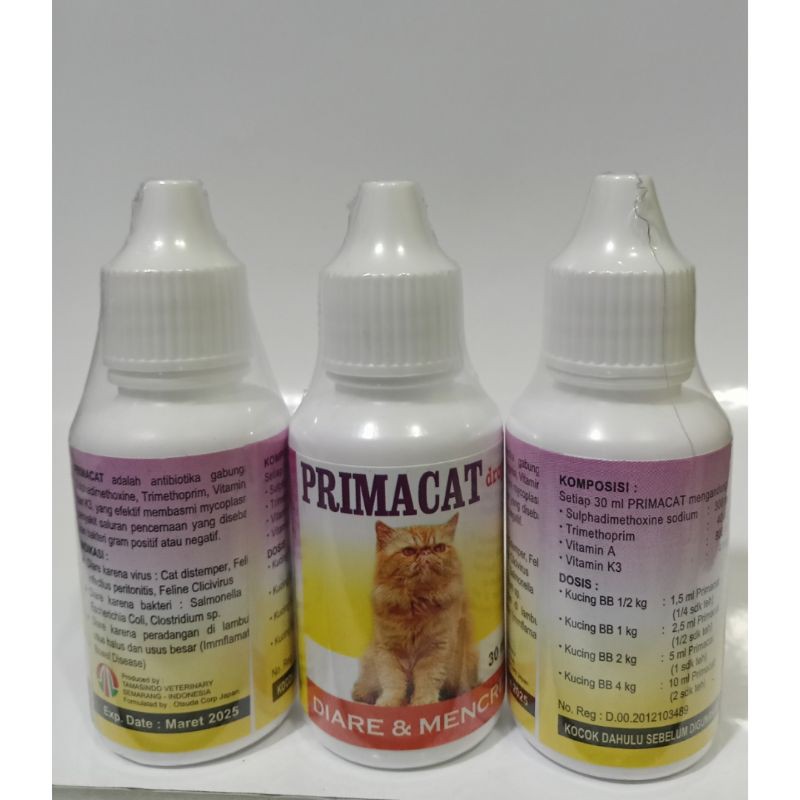 PRIMACAT Obat Mencret Kucing/Obat Hewan