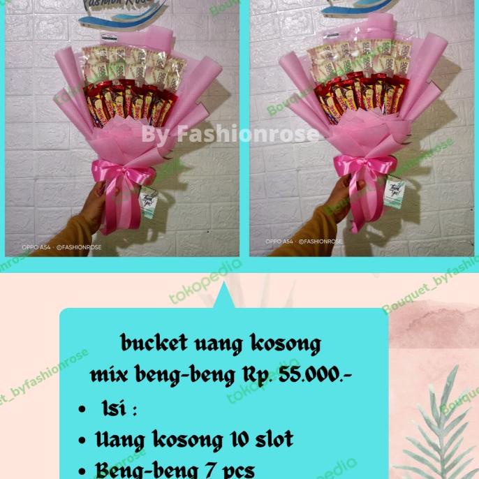 

Premium Product!!! Bucket Uang Kosong Isi 10 Slot Mix Bengbeng Buket Uang Bucket Snack - Paling Dicari