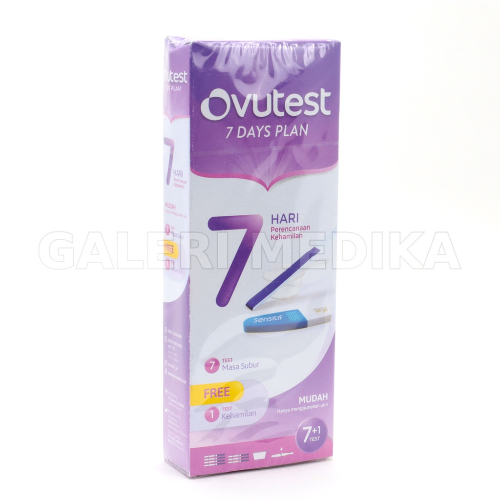 Ovutest Seven Days Plan Free 1 pcs Sensitif Compact - Uji Masa Subur