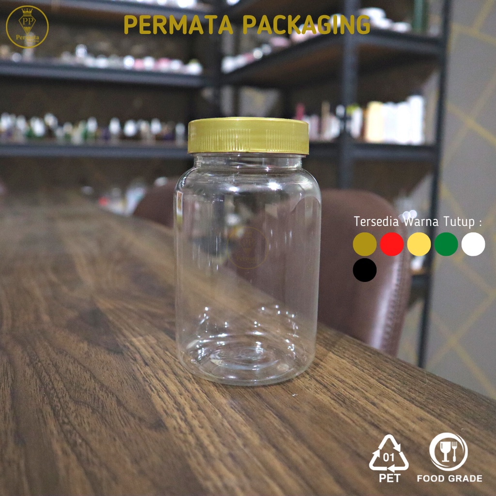 Toples Plastik Bulat 300ml / Toples Sambal 300ml / Toples Bawang 300ml