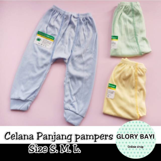 Celana Panjang Pampers Polos Size S. M. L