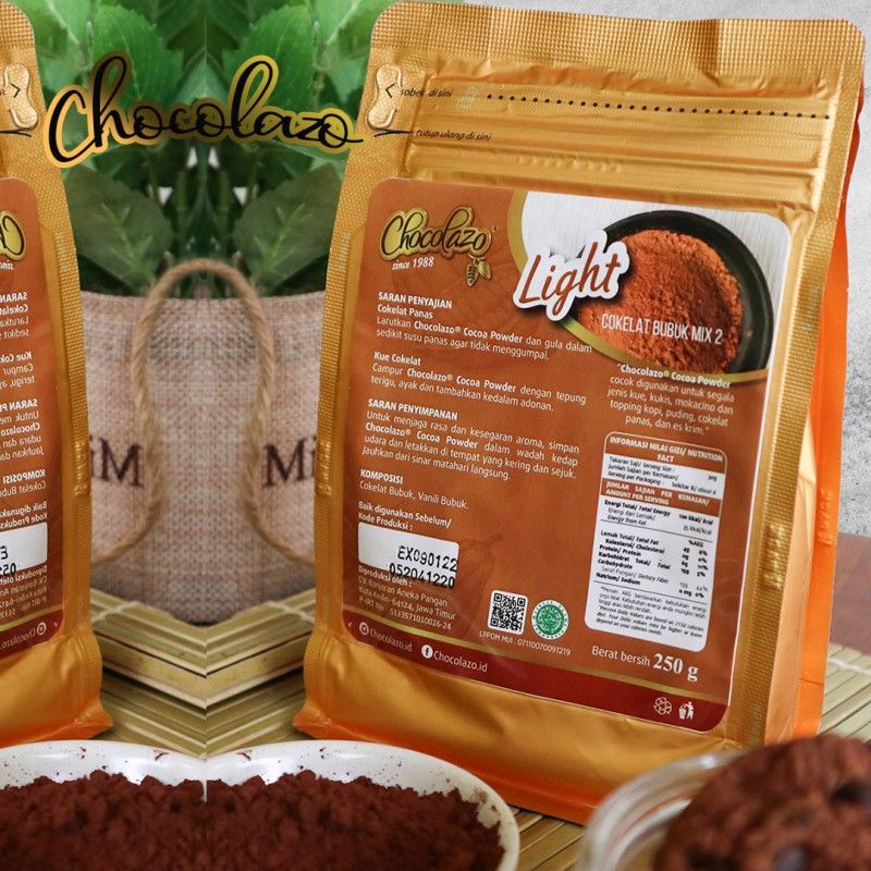 

light chocolate powder