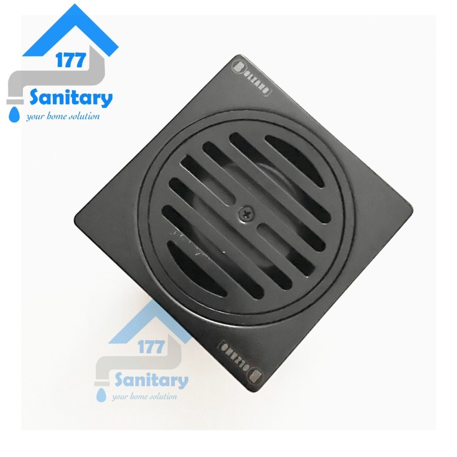 Saringan Got BLZ Model Toto Hitam Stenlis - Floor Drain Pembuangan air Kamar Mandi Strainer Stainless